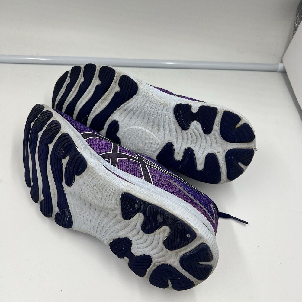 Asics Gel Nimbus 24 Running Shoes Womens Size 7.5 Purple Road Walking FF Blast - Picture 6 of 7